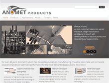 Tablet Screenshot of anometproducts.com